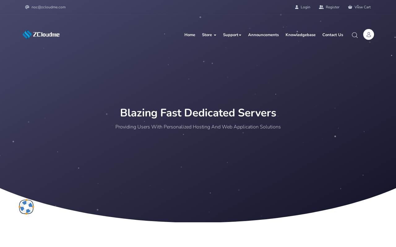 ZCloud 官网截图